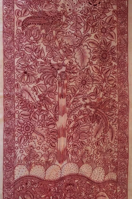 KALAMKARI-WANDBEHANG JR HERITAGE-KOLLEKTION